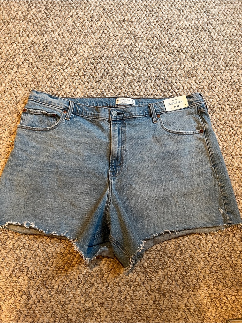 Abercrombie & Fitch The Dad Short  Denim New!!! Sz 35/20